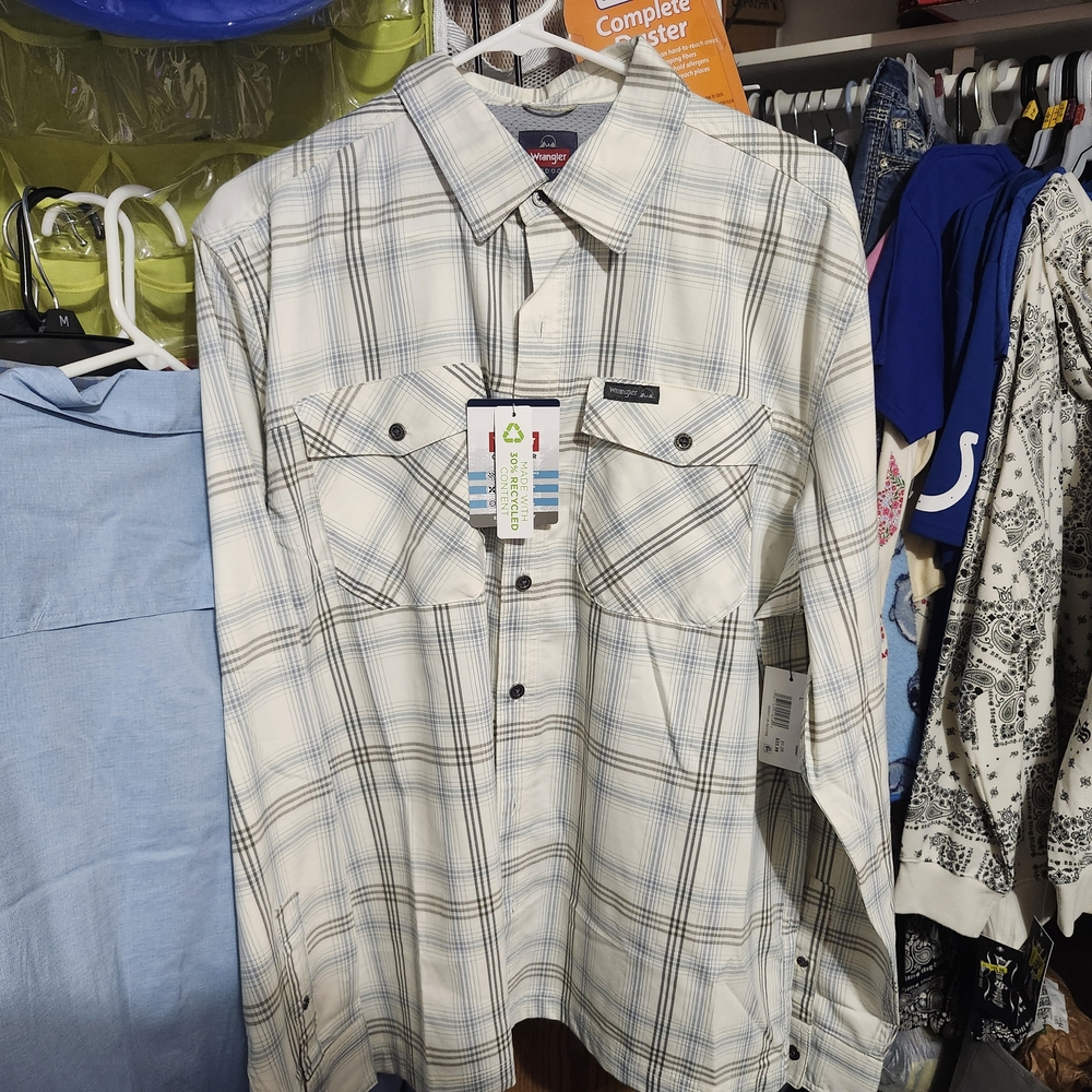 Plaid Button-Up Shirt